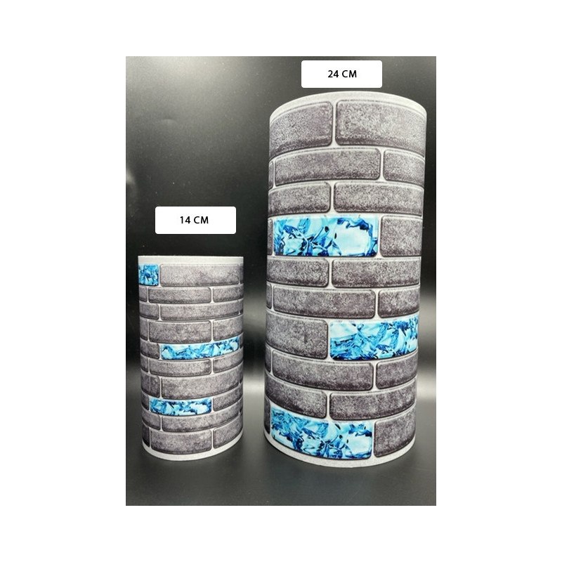 Adhesive Pool Border blue greyline - swimming pool frieze