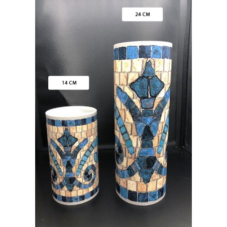 Frise autocollante frise en pierre bleu piscine ligne d'eau