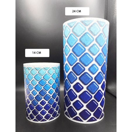 Friso Cristal azul adhesivo - Friso para piscina