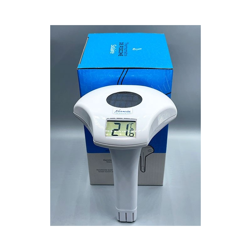 Solar pool thermometer