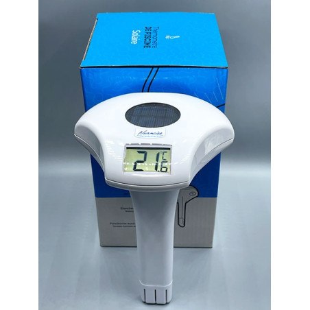 Solar pool thermometer