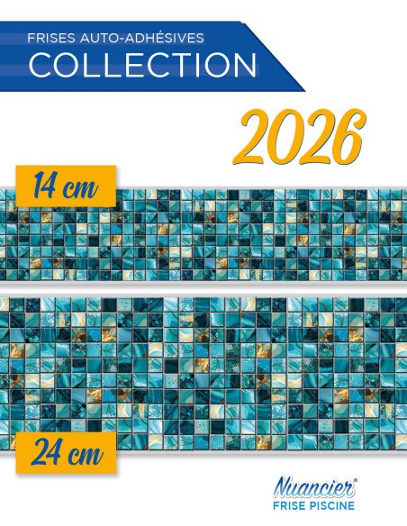 Adhesive Pool Border Lagoon - swimming pool frieze