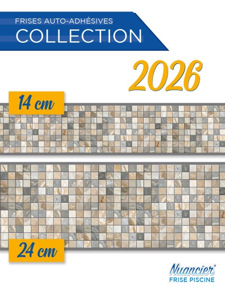 Adhesive Pool Border Terra Nova - swimming pool frieze