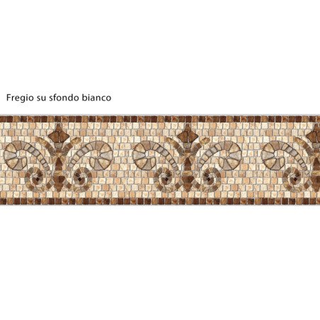 Friso de piedra de color beige adhesivo