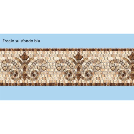 Friso de piedra de color beige adhesivo