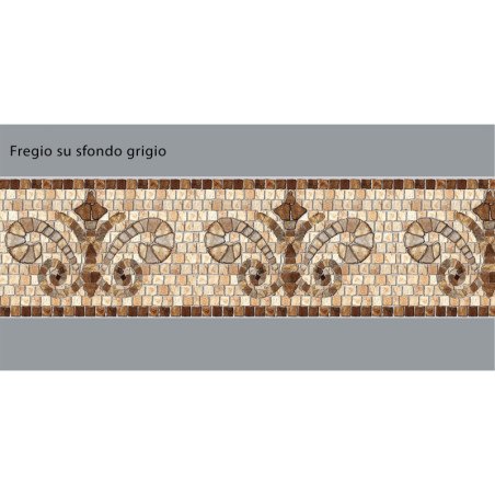 Friso de piedra de color beige adhesivo