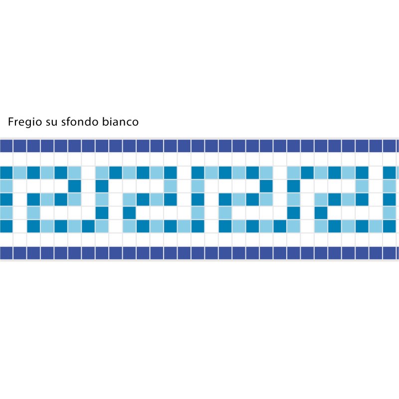 Adhesive Pool Border Blue Odyssey