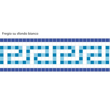 Adhesive Pool Border Blue Odyssey