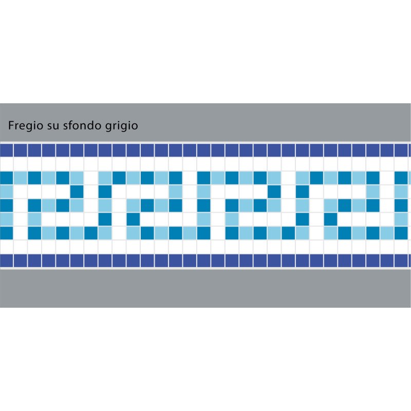 Adhesive Pool Border Blue Odyssey