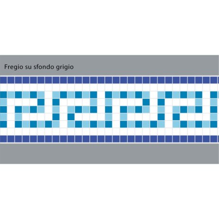 Adhesive Pool Border Blue Odyssey