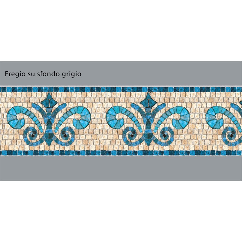 Adhesive Pool Border Stone Blue