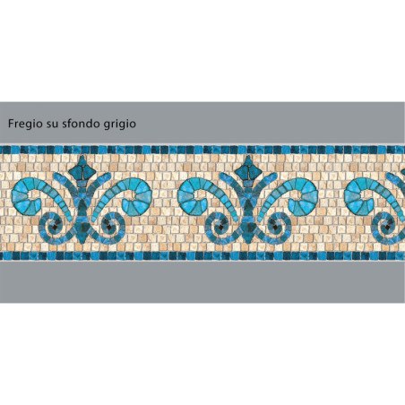 Adhesive Pool Border Stone Blue