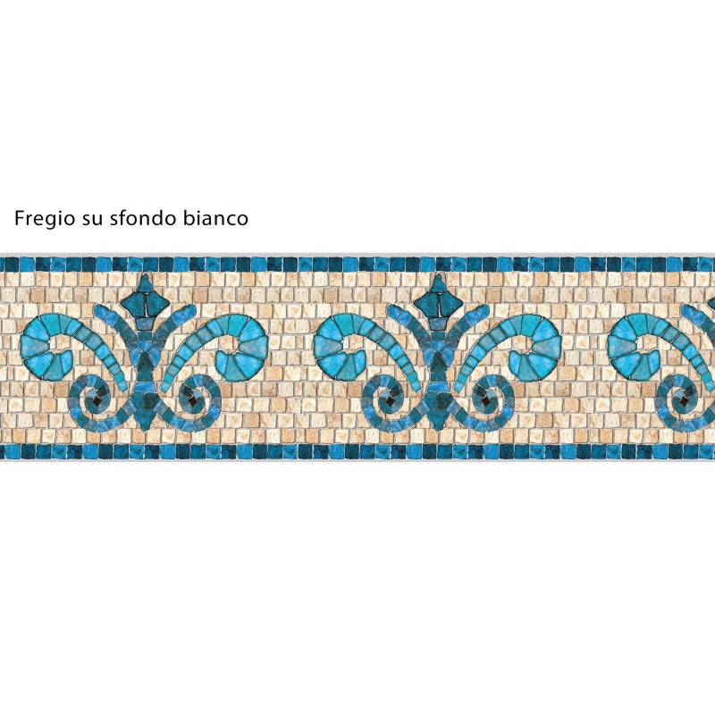 Visualizza ingrandito Fregio en pierre Blue adesivo