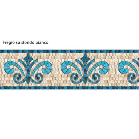 Visualizza ingrandito Fregio en pierre Blue adesivo