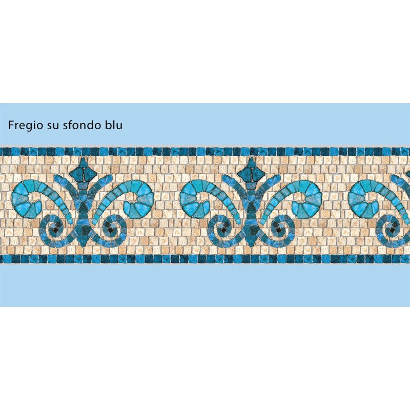 Adhesive Pool Border Stone Blue