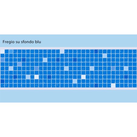 Adhesive Pool Border Blue Mosaïque