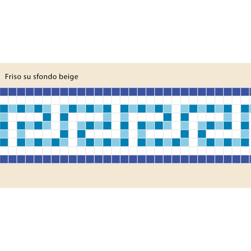 Adhesive Pool Border Blue Odyssey