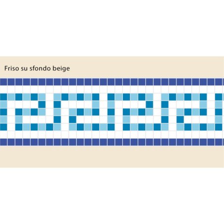 Adhesive Pool Border Blue Odyssey