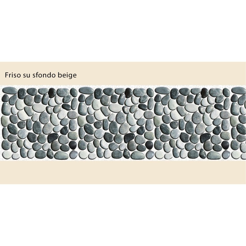 Frise Galet blanc Autocollante