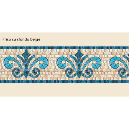 Azul friso de piedra adhesivo