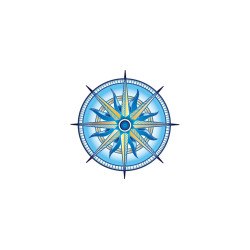 Décoration adhésive piscine rose des vents 120 x 120cm fond de piscine