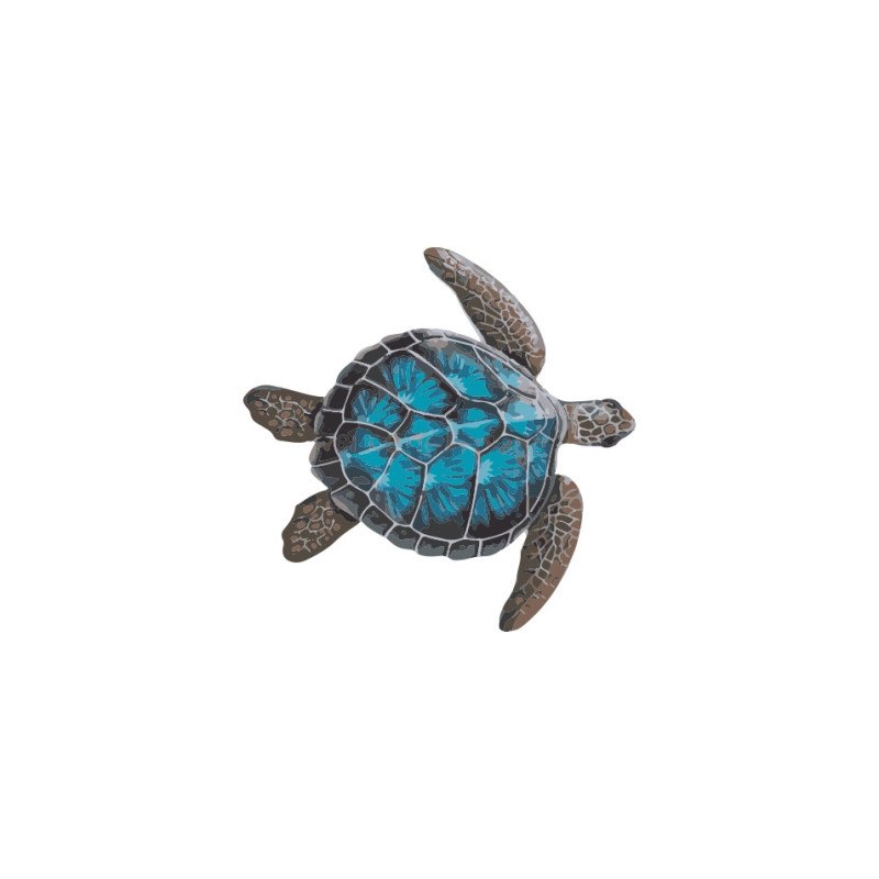 Tortuga azul - Decoración para piscina
