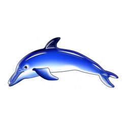 Blue Dolphin - swimming pool decoration
