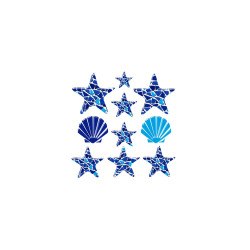 Mistral stars and shells - swimming pool decoration