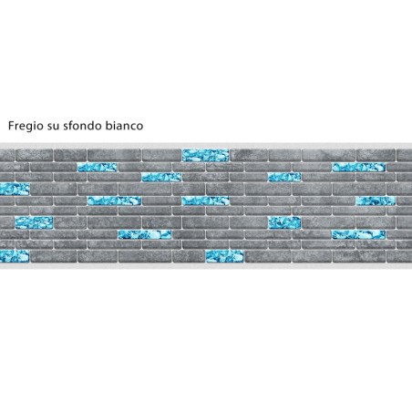 Fregio Blu greyline adesivo - Fregio per piscine